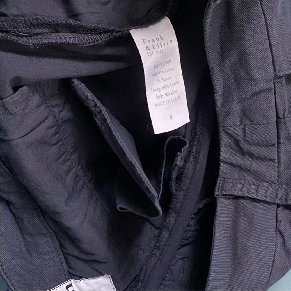 NWT $288 Frank & Eileen WICKLOW Italian Crop Chino Italian Performance Twill 00 - Picture 6 of 14
